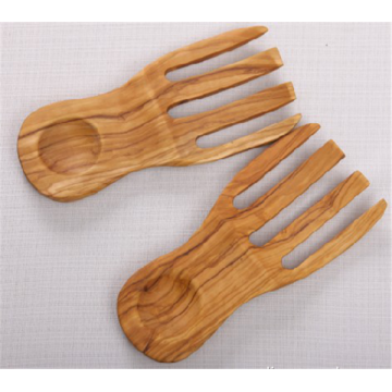 Low Price Olive Wood Salad Hands/Severs